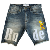 Freeze Max Men's Bart Simpson Rude Tee with Optional Denim Shorts ThatShoeStore