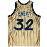 Mitchell & Ness Men's 75th Anniversary Gold Swingman Shaquille O'Neal Orlando Magic 1993-94 Jersey ThatShoeStore