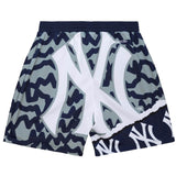 Mitchell & Ness Men's New York Yankees Jumbotron 2.0 Sublimated Shorts ThatShoeStore