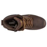 Puma Men's 630655 Conquest High Brown Waterproof Composite Safety Toe  Side-Zipper 7" Metal Free Work Boots ThatShoeStore