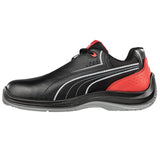 Puma Men's 643415 Touring Black Low Composite  Safety Toe Metal Free Work Shoes ThatShoeStore