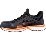 Puma Men's 633875 Rush 2.0 Black Orange Mid Composite Safety Toe Metal Free Work Shoes ThatShoeStore