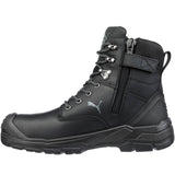 Puma Men's 630905 Conquest  7" Black  Waterproof  Zip Soft Toe Work Boots ThatShoeStore