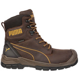 Puma Men's 630915 Conquest 7" Brown  Waterproof Zip Soft Toe Work Boots ThatShoeStore