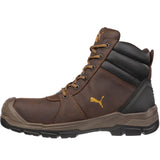 Puma Men's 630925 Tornado Brown Mid Waterproof Soft Toe Work Boots ThatShoeStore