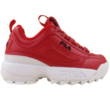 Fila Kids Red Disruptor 2 Premium Grade-School Lifestyle Casual Shoes ThatShoeStore