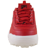 Fila Kids Red Disruptor 2 Premium Grade-School Lifestyle Casual Shoes ThatShoeStore