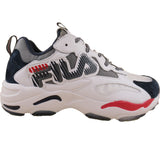 Fila Men's Ray Tracer Graphic White Navy Red Casual Shoes ThatShoeStore