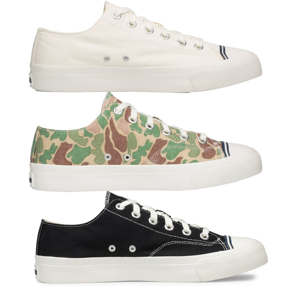 Pro-Keds Men's Royal Lo Canvas Shoes in four colorways.