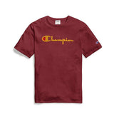 Champion Life Men's Heritage Tee, Flock 90s Logo T-Shirt ThatShoeStore