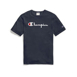 Champion Life Men's Heritage Tee, Flock 90s Logo T-Shirt ThatShoeStore