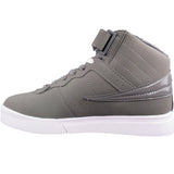 Fila Men's Vulc 13 Mid Plus Pewter Silver White Casual Shoes ThatShoeStore